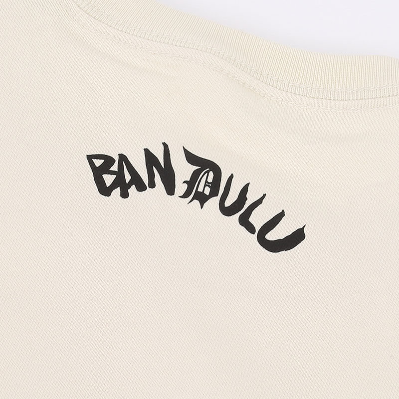 мужская бежевая футболка Converse x Bandulu Tee 10022242190 - цена, описание, фото 5